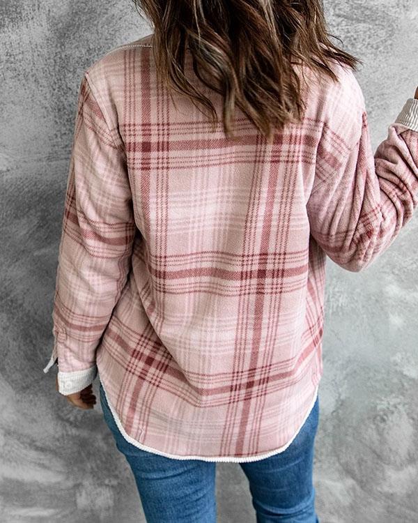 Women Fashion Cardigan Double-sided Corduroy Jacket