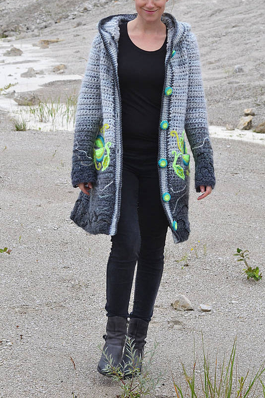 Women Long Sleeve Plus Size Shades Of Grey Outwear