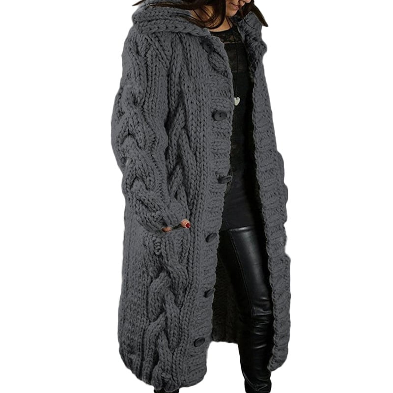 2022 Knitted Thick-Line Jumper Coat