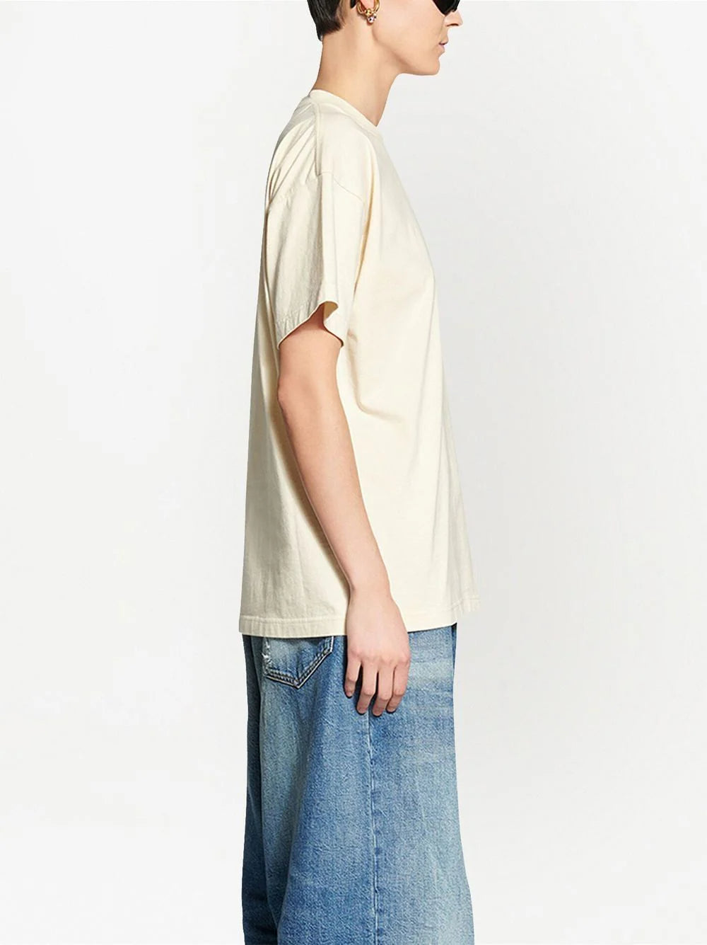 0528 logo embroidered cotton T-shirt