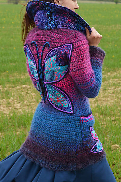 Women Long Sleeve Butterfly Plus Size Outwear - Last 98 pcs Left