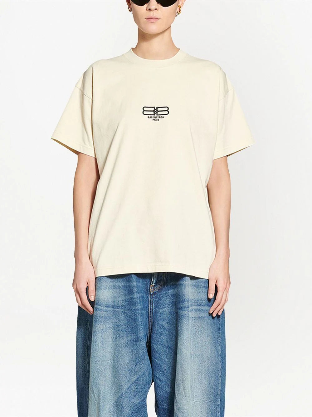 0528 logo embroidered cotton T-shirt