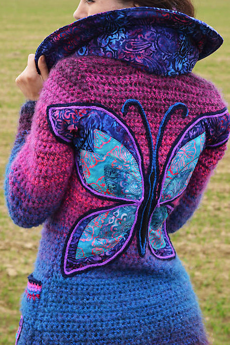 Women Long Sleeve Butterfly Plus Size Outwear - Last 98 pcs Left