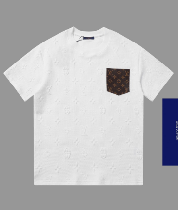 0617 New jacquard pocket T-shirt