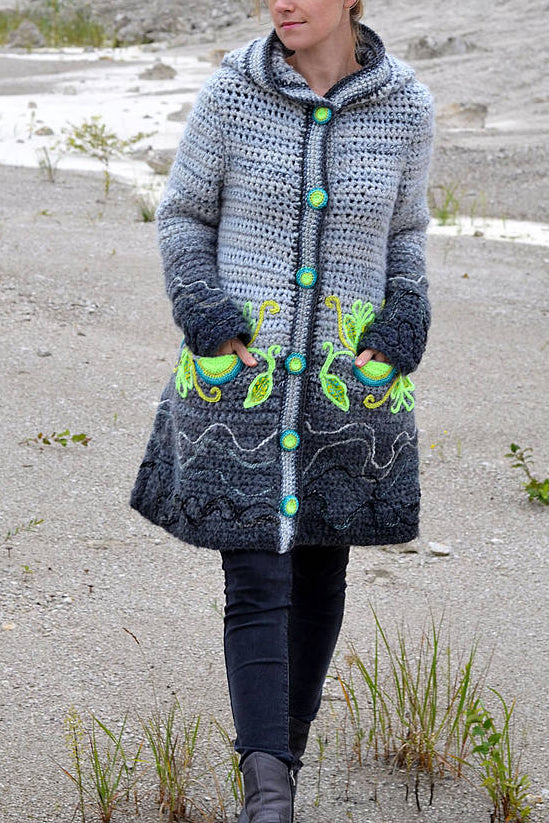 Women Long Sleeve Plus Size Shades Of Grey Outwear