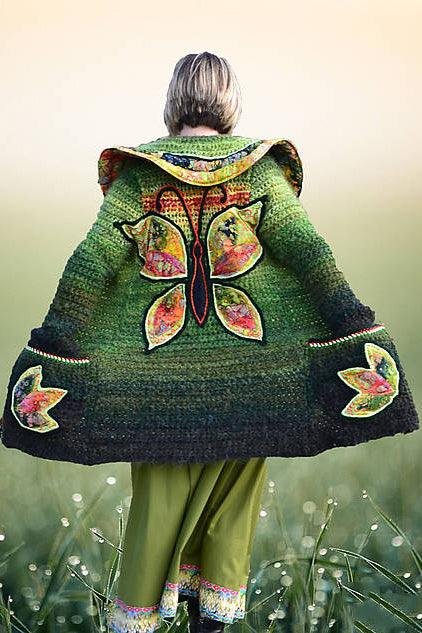 Women Long Sleeve Butterfly Plus Size Outwear - Last 98 pcs Left